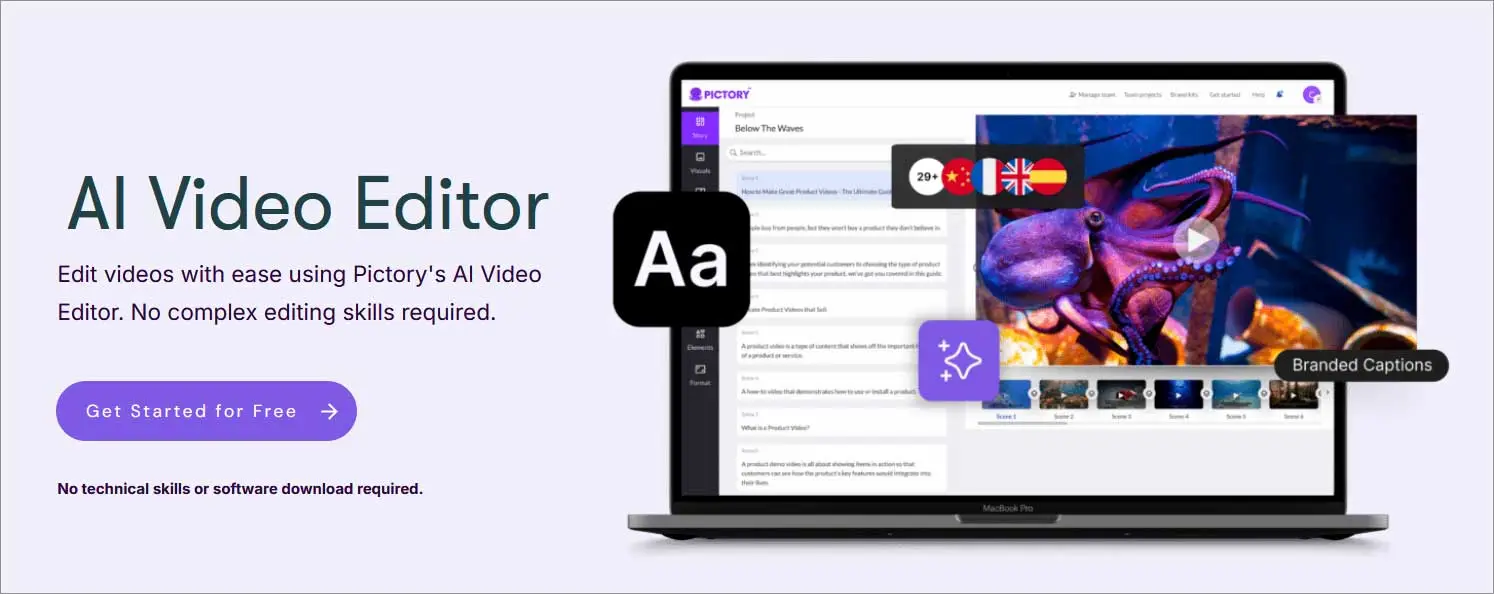 Discover pictory video editing software