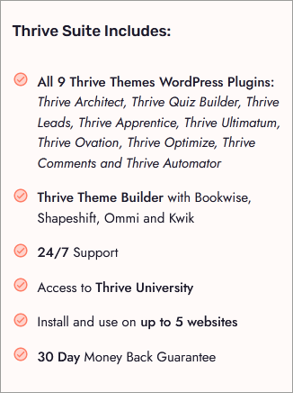 thrive themes included