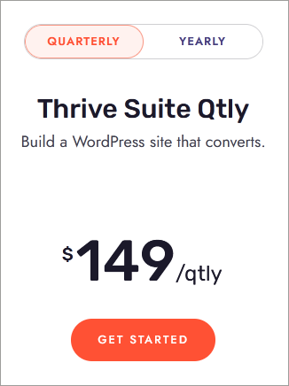thrive themes quaterly pricing