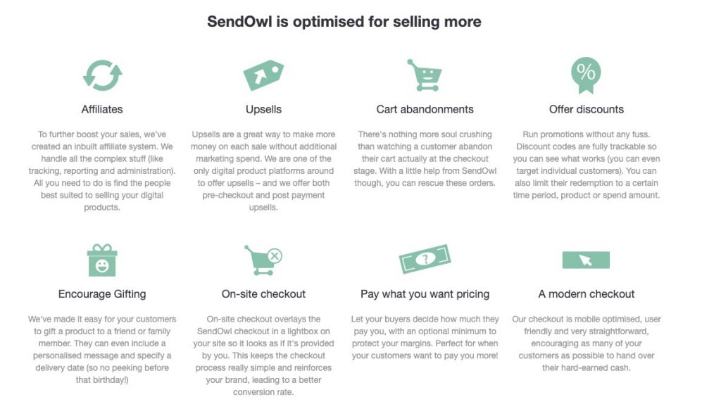 SendOwl-features