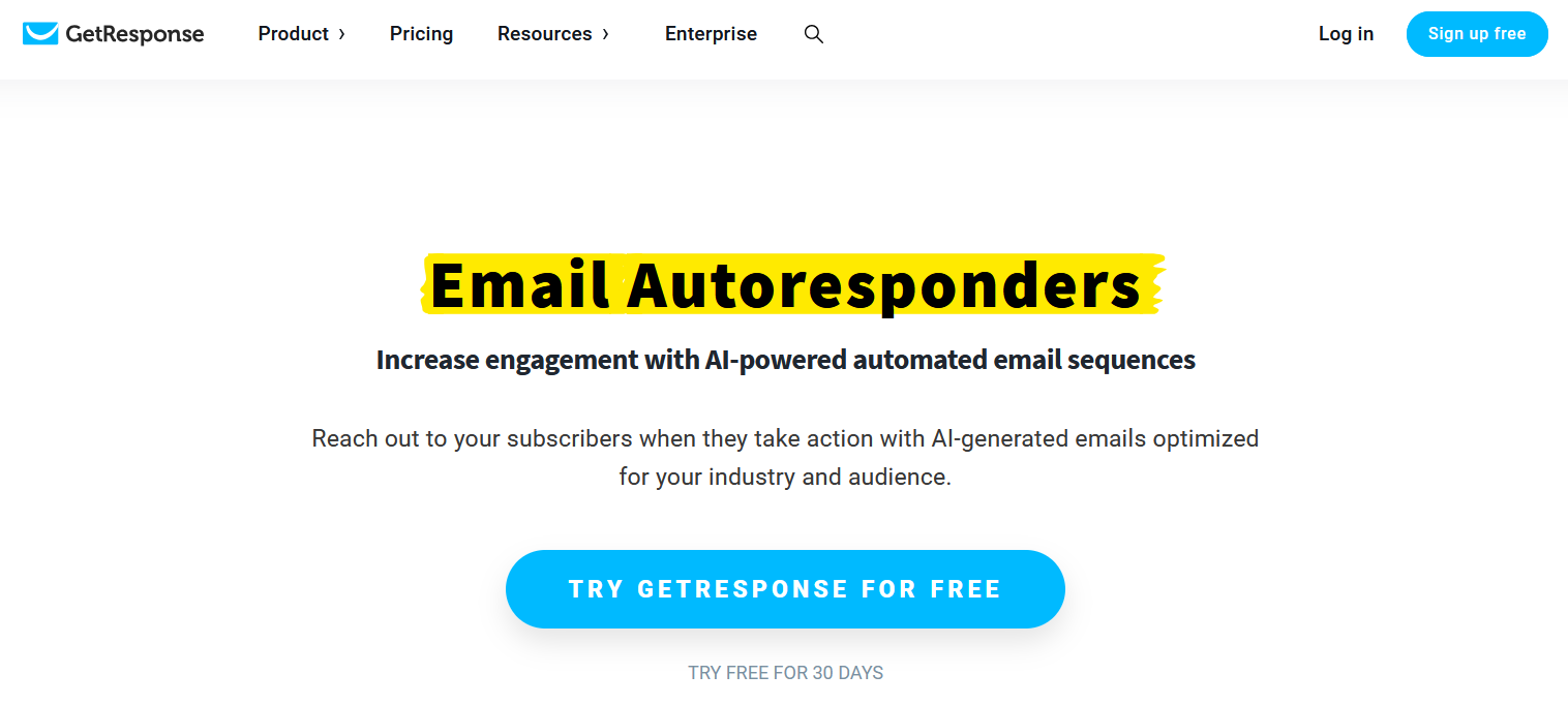 getresponse autoresponers