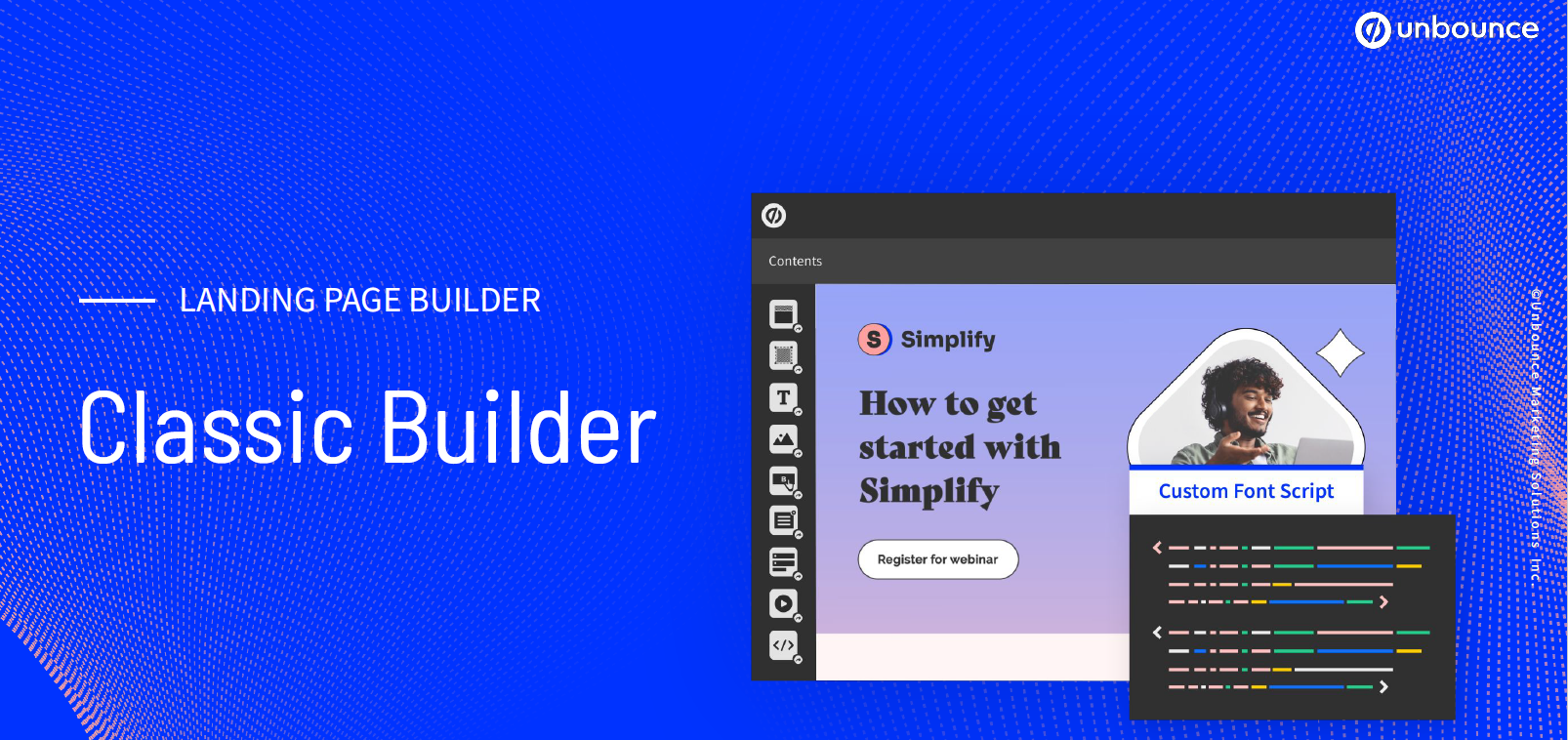 unbounce classic builder