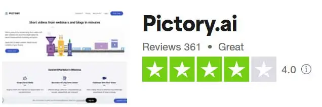 pictory trustpilot